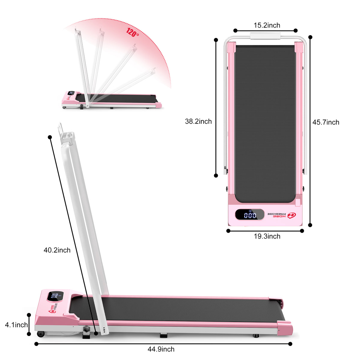 Folding Treadmill S1 - Speed 0.6-3.8MPH